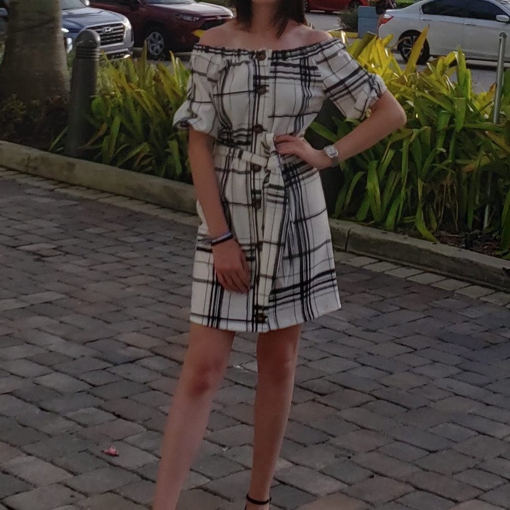 White and Black dress